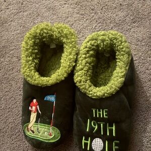 Golf-Themed Cozy Slippers